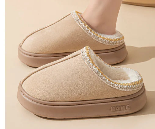 Fluffy Plush Winter Slippers for Women | Soft Indoor Comfort