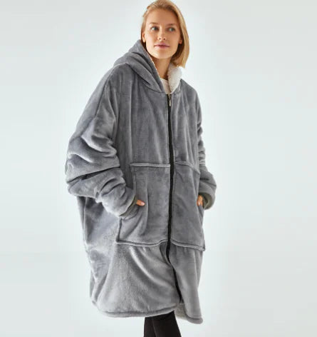 Oversized Wearable Blanket Hoodie | Soft Fleece Comfort