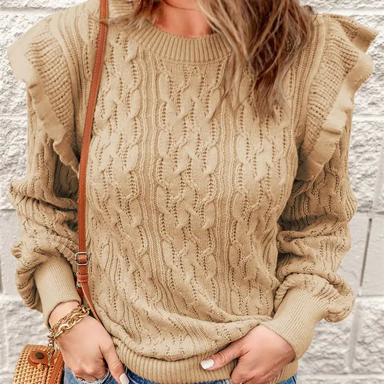 Thickened Solid Color Loose Women’s Sweater – Cozy & Stylish All-Season Wear