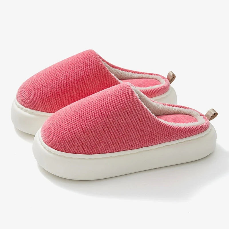 Velvet Cotton Indoor Slippers | Lightweight Indoor Winter Wear