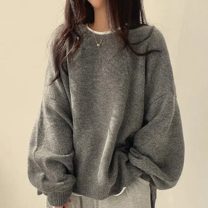 Women’s Loose Knit Sweater – Soft Relaxed Everyday Fit