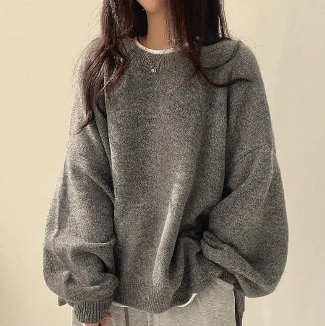 Women’s Loose Knit Sweater – Soft Relaxed Everyday Fit
