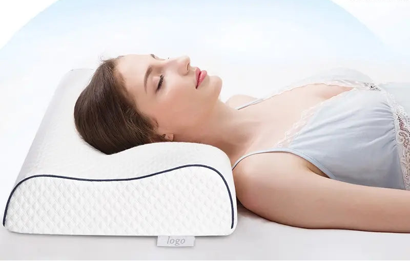 Contoured Memory Foam Sleeping Pillow – Gentle Neck & Head Support