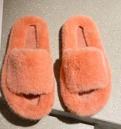 Fashion Plush Slippers for Women | Soft Indoor Comfort