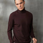 Men's Solid Color Slim Fit Turtleneck Sweater