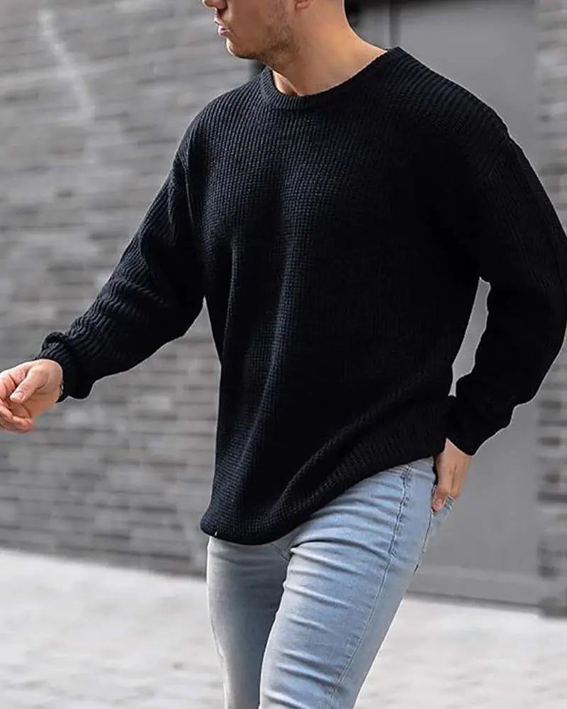 Men's Autumn Winter Fashion Knit Sweater Top
