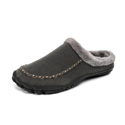 Men’s Thick Plush Winter Slippers | Indoor Non-Slip Warm Footwear