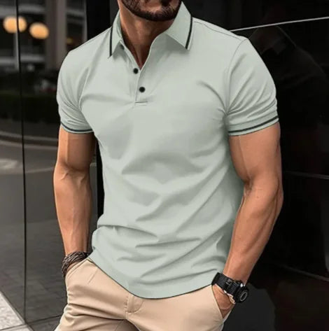 Men’s Sports Casual Lapel Polo Shirt
