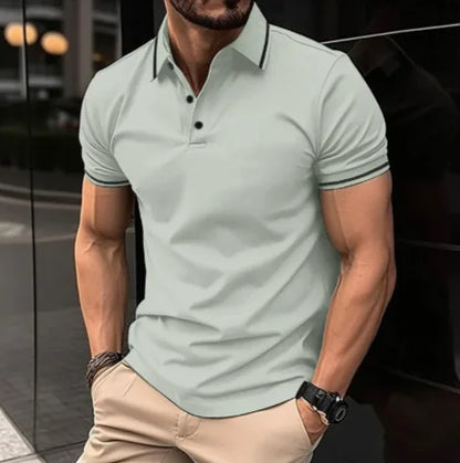 Men’s Sports Casual Lapel Polo Shirt