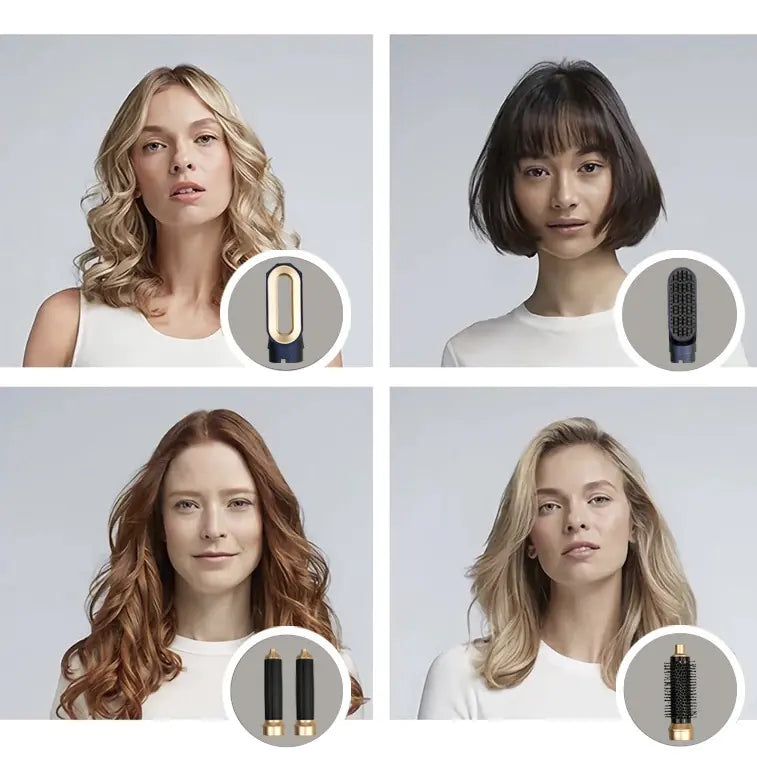 5-in-1 Hair Styling Tool – Automatic Curling Wand, Hair Dryer & Straightener