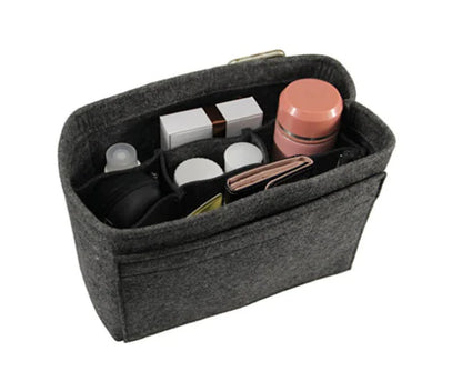 Large-Capacity Makeup Organizer | Elegant Felt Storage Bag