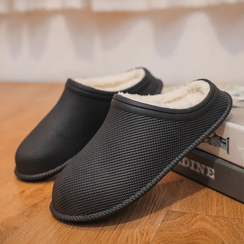 Non-Slip Wool Cotton Slippers | Unisex Indoor Winter Wear