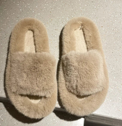 Fashion Plush Slippers for Women | Soft Indoor Comfort