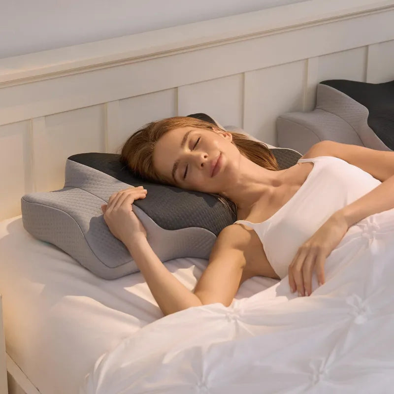 Memory Foam Cervical Support Pillow – Ergonomic Neck & Spine Alignment