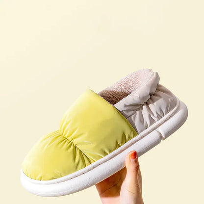 Plush Winter Indoor Slippers for Women | Soft Thick-Sole Comfort