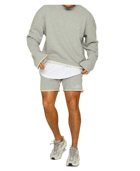 Luxe Leisure Set – Men’s Two-Piece Sweater & Shorts Outfit