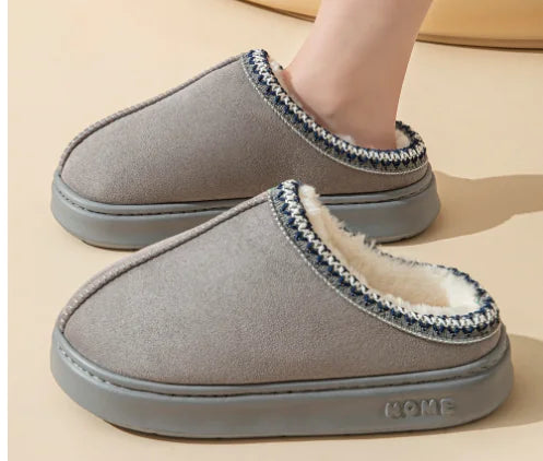 Fluffy Plush Winter Slippers for Women | Soft Indoor Comfort