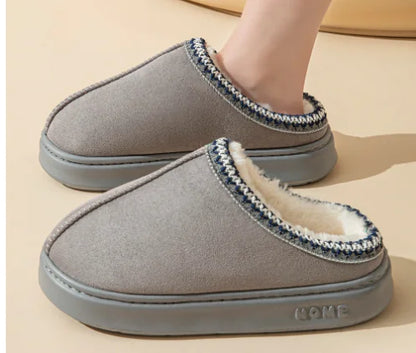 Fluffy Plush Winter Slippers for Women | Soft Indoor Comfort