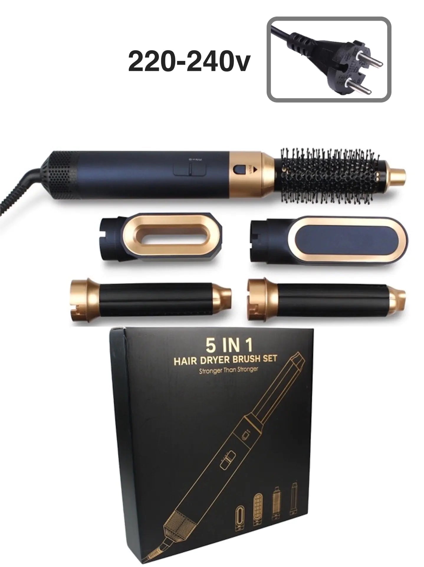 5-in-1 Hair Styling Tool – Automatic Curling Wand, Hair Dryer & Straightener